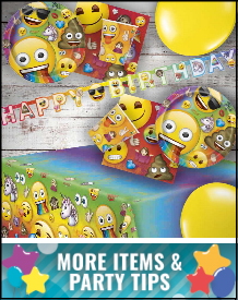 Emoji Party Supplies, Decorations, Balloons and Ideas